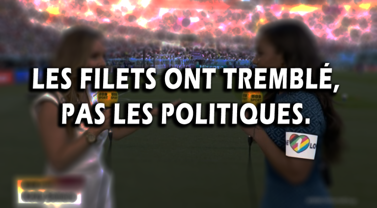 Les filets ont tremblé, pas les politiques, pas la FIFA